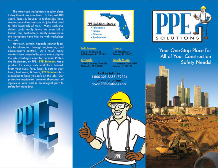 PPE Solutions trifold - outside